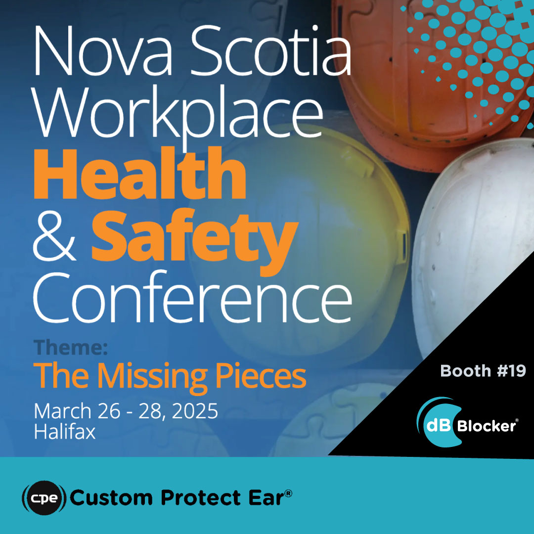 🎧We are at the Nova Scotia Workplace Safety Conference!

Join us March 26-28 at Eastern Canada’s top workplace safety event! 
Learn how dB Blocker hearing protection enhances safety, communication, &amp; comfort. 
#HearingProtection #NSSafetyConference #CustomProtectEar #dBBlockers