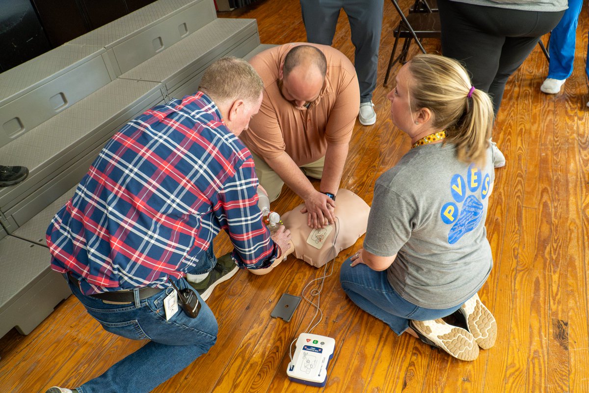 Congrats to <a href="/PineValleyElem/">Pine Valley Elem.</a> for becoming the 1st school in NHCS to receive the Heart Safe Designation from Project ADAM. This achievement was earned by their implementation of cardiac arrest program awareness &amp; training. <a href="/whistle_express/">Whistle Express Car Wash</a> donated 13 brand-new AEDs to help as well