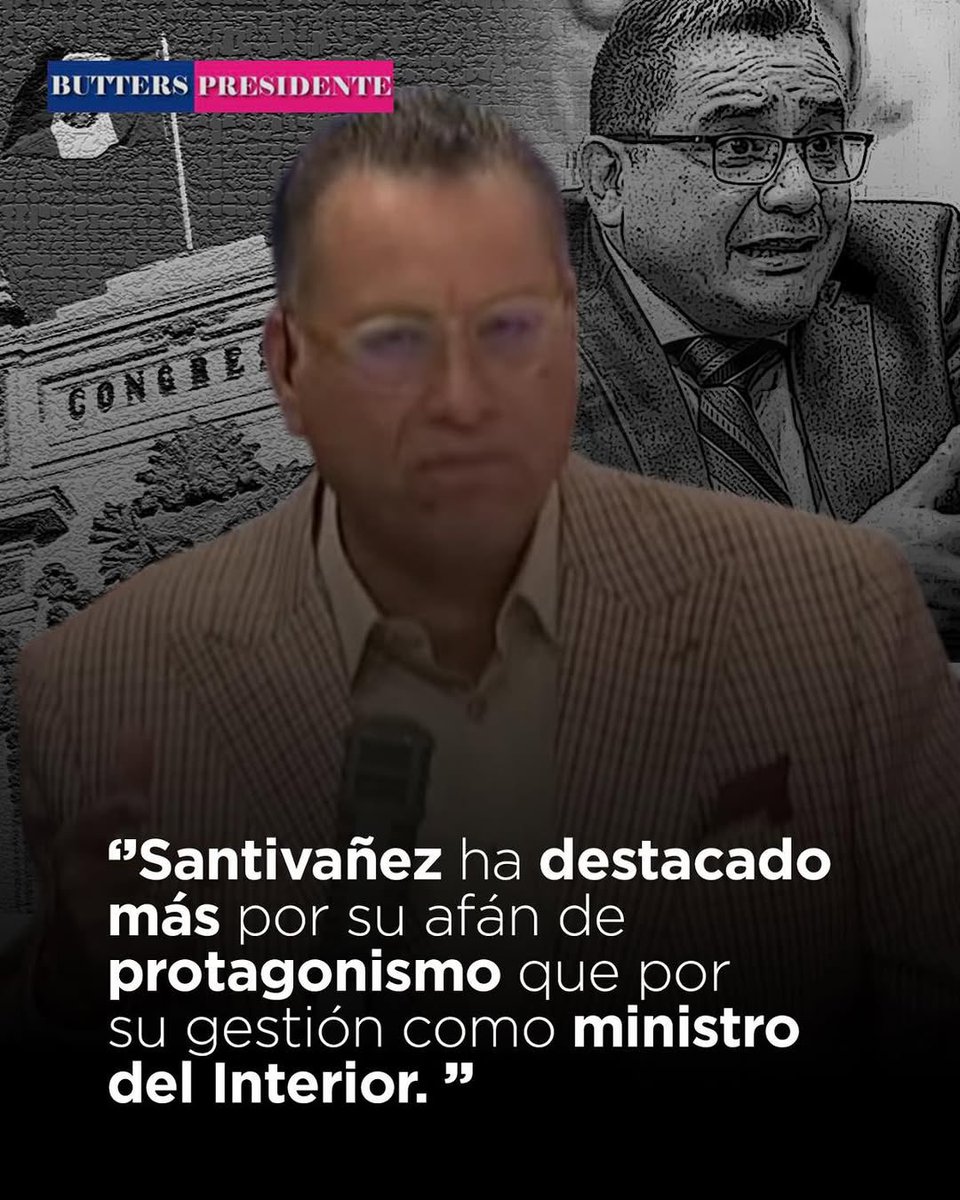 FPD_Peru's tweet photo. Santivañez brilla más por su afán de figurar que por su gestión en seguridad. Mucha cámara, pocas soluciones. 🙄

#SeguridadEnCrisis #MinistroShow #ButtersPresidente https://t.co/eSnMH3C9V1
