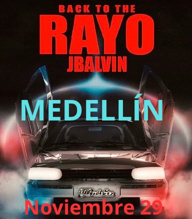 JoseBMedia's tweet photo. J Balvin llega a Medellín, su ciudad, con el tour de Rayo

29 de noviembre ! Preventa este viernes https://t.co/vhS5KLW79o