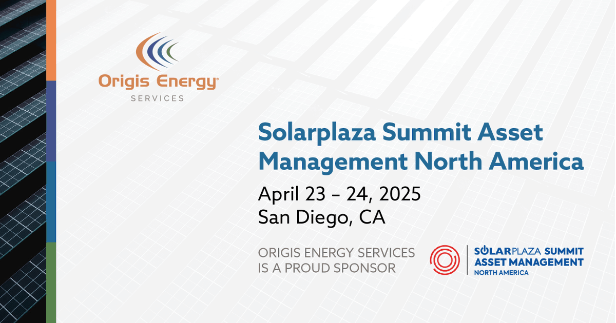 Origis_Services's tweet photo. Origis Energy Services is proud to sponsor the Solarplaza Summit Asset Management North America 2025, bringing together key players for market insights and networking from April 23-24 in San Diego.

Register today: https://t.co/a1BHYh9k28 https://t.co/Z0hEVxIpmp