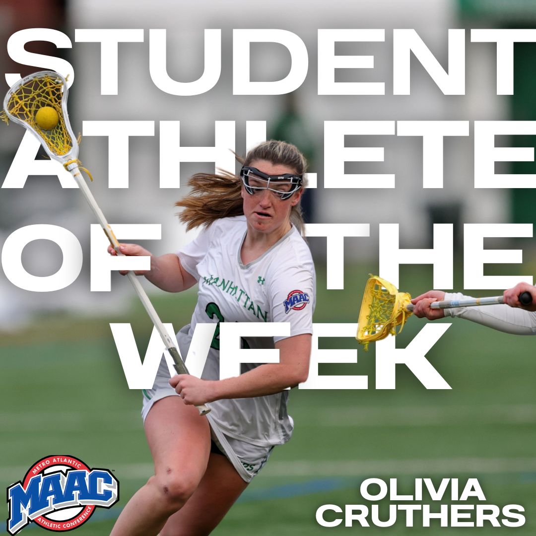 Shoutout to Olivia Cruthers for being selected for the MAAC Student Athlete of the Week! So proud of you Liv!! Keep it up!! 💚💚💪
