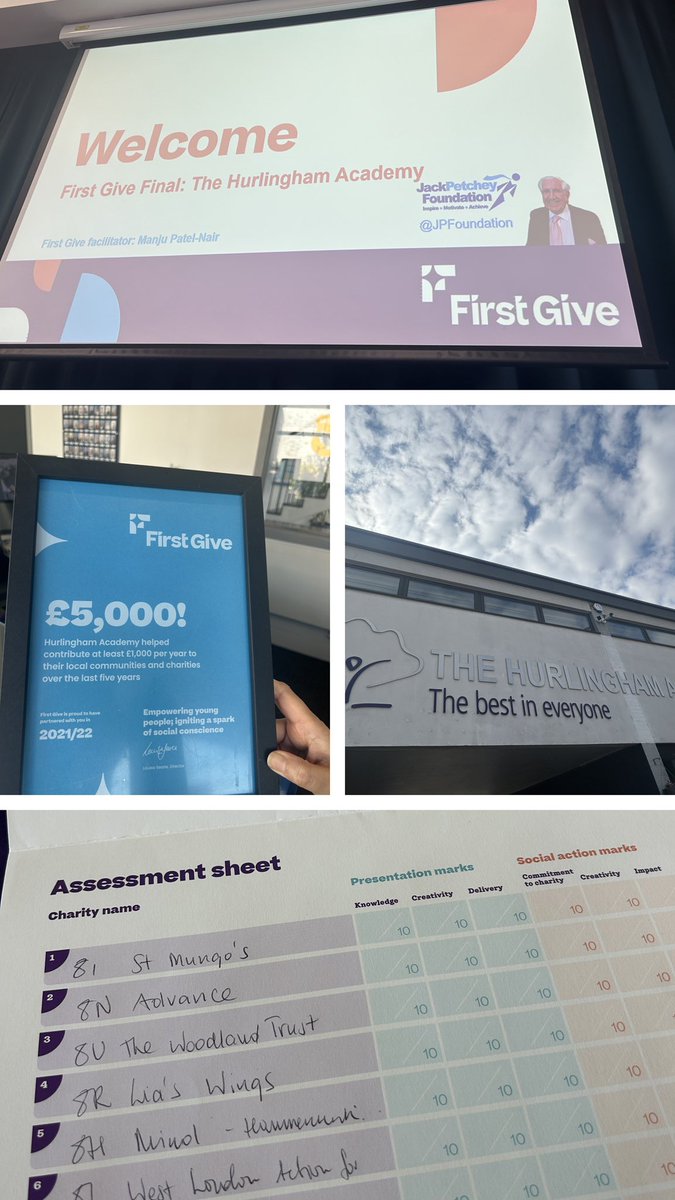 Gosia Kelly (@firstgivegk) on Twitter photo What a treat to be the judge at the <a href="/FirstGiveUK/">First Give</a> #Final <a href="/TheHurlinghamAc/">TheHurlinghamAcademy</a> & admire an incredible impact of Y8s work for their communities!Congrats! 🎉👏£1000 grant was won by 8R for <a href="/Liaswings_uk/">Lia's Wings</a>!thank you Cllr Lloyd-Harris <a href="/LBHF/">H&F Council</a> for judging too! <a href="/JPFoundation/">Jack Petchey Fdn</a> <a href="/FirstGiveMPN/">Manju Patel-Nair</a> What a treat to be the judge at the <a href="/FirstGiveUK/">First Give</a> #Final <a href="/TheHurlinghamAc/">TheHurlinghamAcademy</a> & admire an incredible impact of Y8s work for their communities!Congrats! 🎉👏£1000 grant was won by 8R for <a href="/Liaswings_uk/">Lia's Wings</a>!thank you Cllr Lloyd-Harris <a href="/LBHF/">H&F Council</a> for judging too! <a href="/JPFoundation/">Jack Petchey Fdn</a> <a href="/FirstGiveMPN/">Manju Patel-Nair</a>