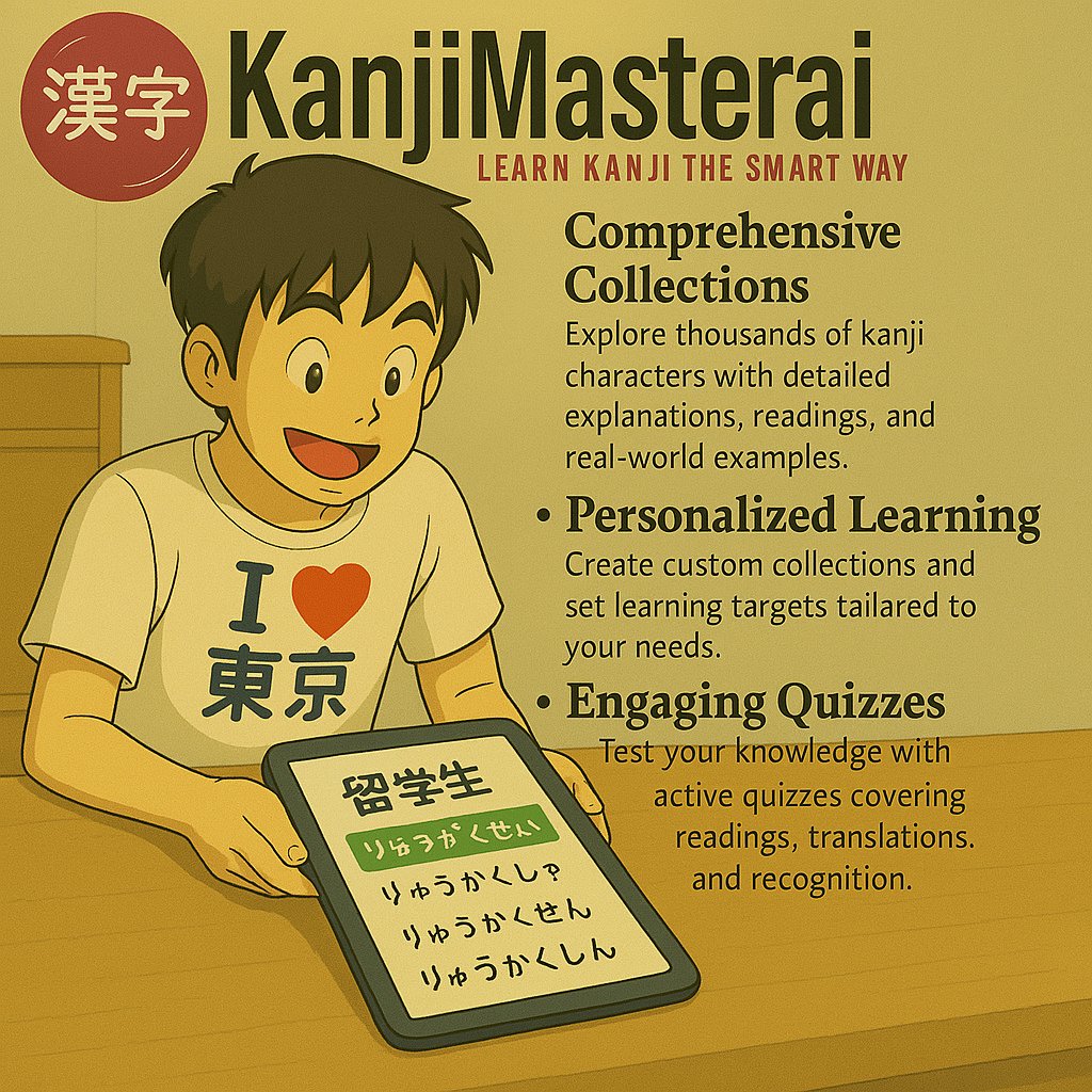 Ad for my app KanjiMaster.ai in Studio Ghibli anime style. <a href="/OpenAI/">OpenAI</a> <a href="/KanjiMasterAI/">KanjiMaster.AI</a>