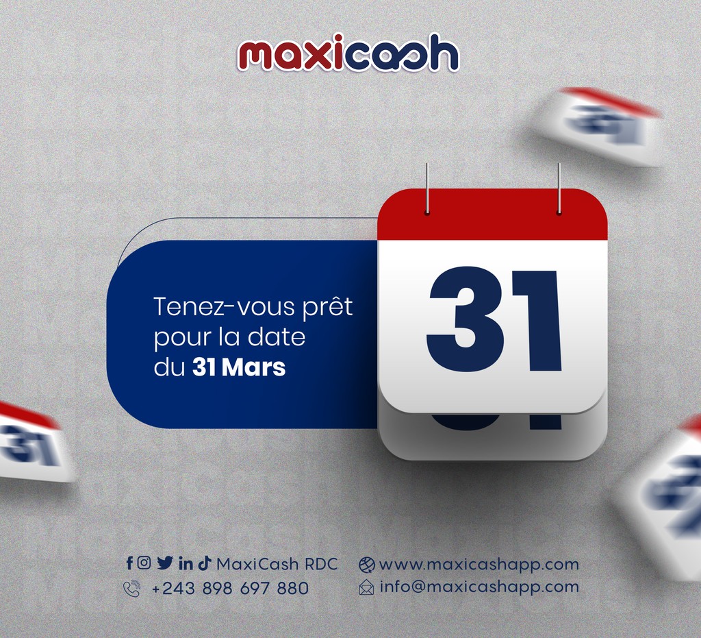 📅 Save the date ! 📅
Le 31 mars, ce n'est pas juste une date… c'est LE jour où tout devient plus simple, plus rapide et beaucoup plus fun ! 😎✨
Un conseil ? Préparez-vous… et gardez votre "Bonjour" prêt ! 👋😉

#MaxiCash #31Mars #TicTac ⏳