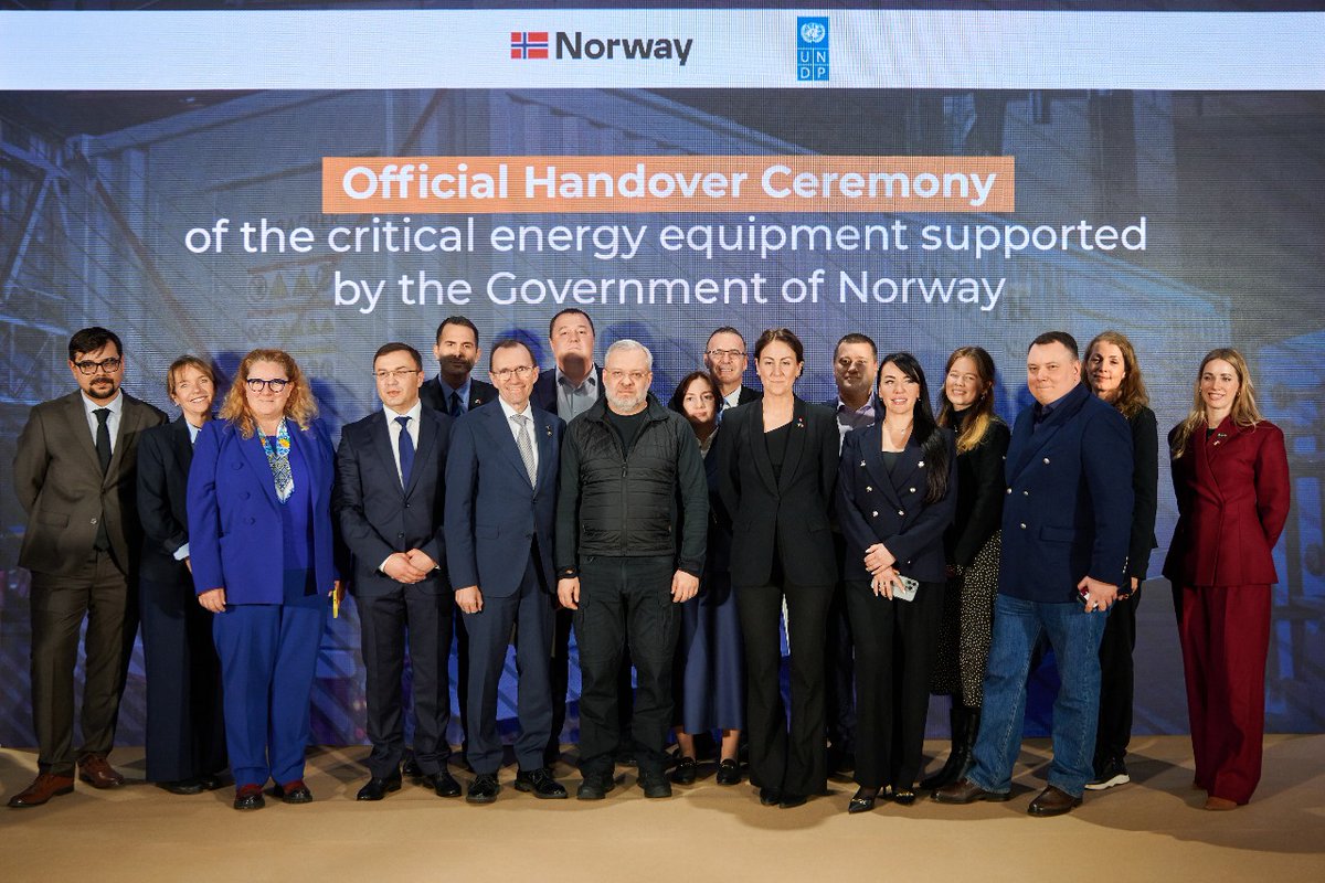 UNDP Ukraine 🇺🇦 (@undpukraine) on Twitter photo A major boost for Ukraine's energy resilience! In partnership with 🇳🇴<a href="/NorwayMFA/">Norway MFA</a>, we've delivered vital equipment, including gas-fired generators & autotransformers, to key 🇺🇦 energy companies. This will strengthen the energy grid and provide reliable power to Ukrainians. A major boost for Ukraine's energy resilience! In partnership with 🇳🇴<a href="/NorwayMFA/">Norway MFA</a>, we've delivered vital equipment, including gas-fired generators & autotransformers, to key 🇺🇦 energy companies. This will strengthen the energy grid and provide reliable power to Ukrainians.