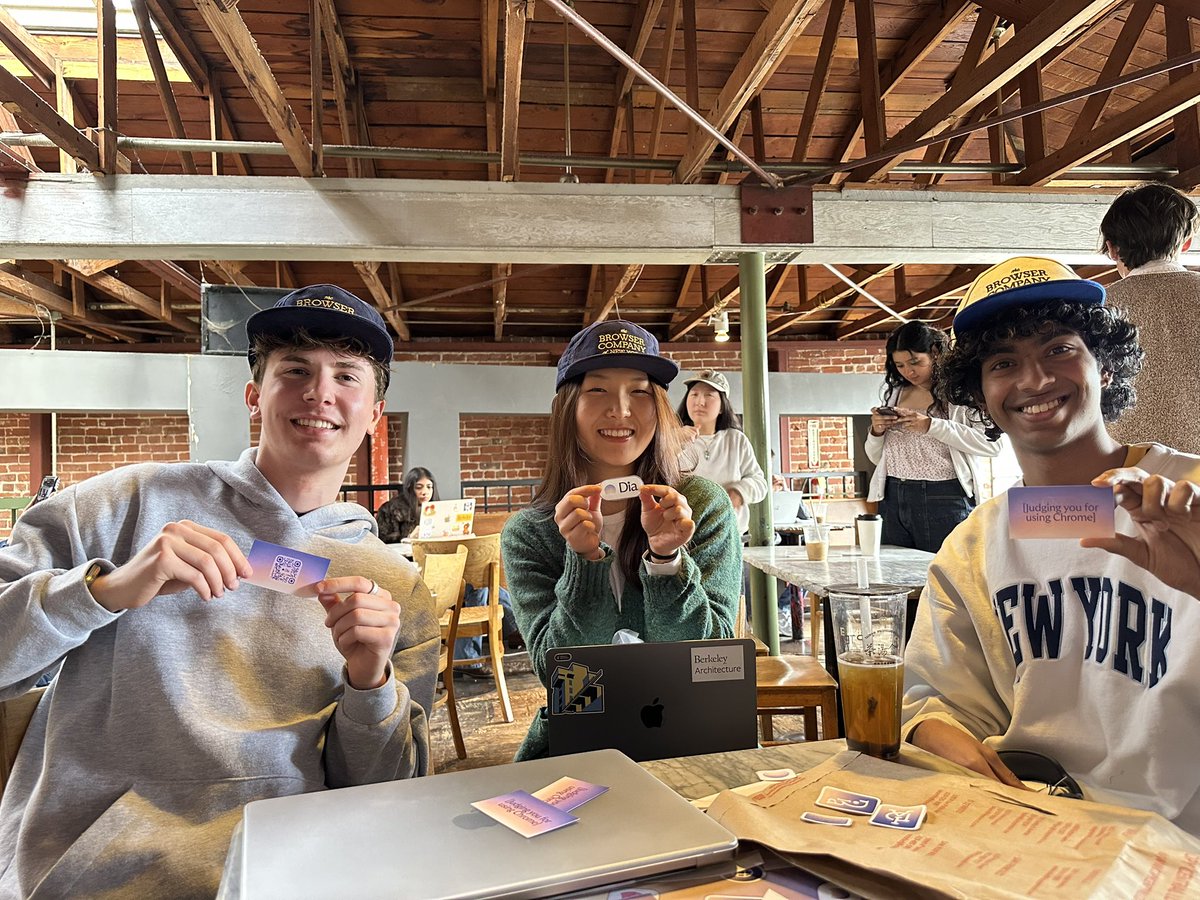 milesdobrenski's tweet image. Last week, I hosted the first Open Tab™ pop-up at UC Berkeley to introduce Dia (from @browsercompany). Loved connecting with friends old and new—can't wait for the next one!