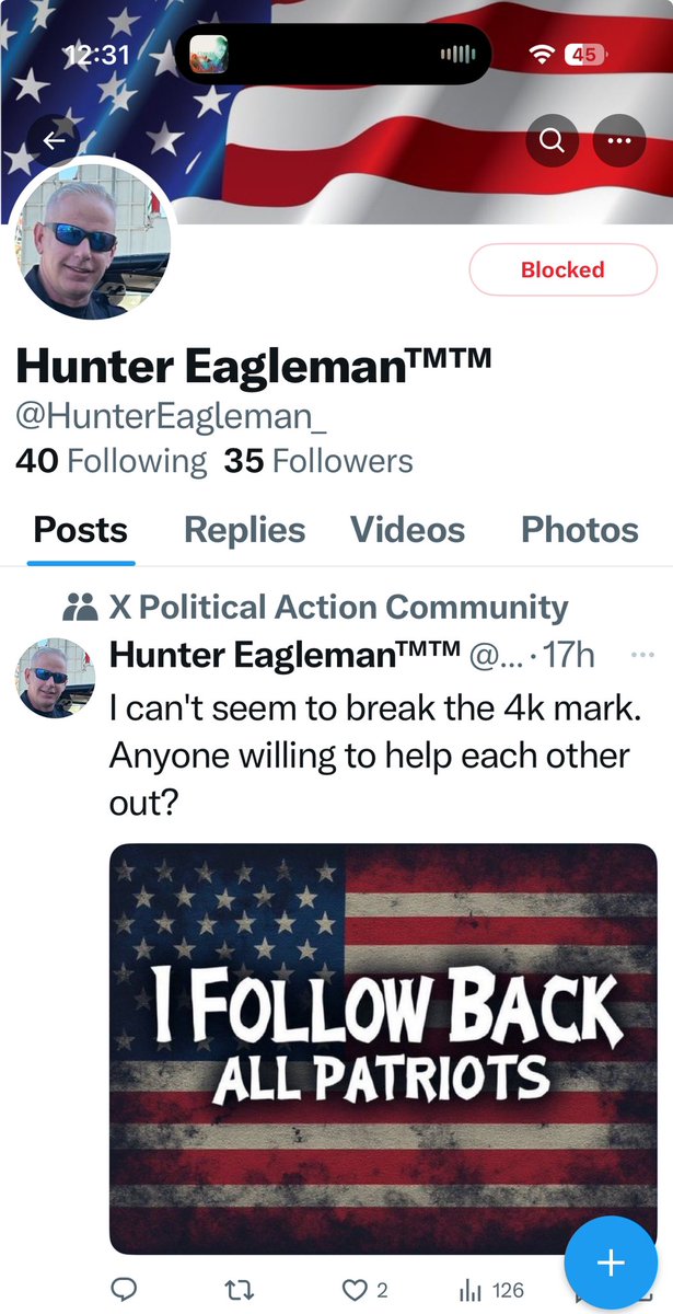 Here we go again and I apologize if this account reached out.  He’s a fraud @huntereagleman_ 

Y’all know what to do!  Thank you in advance! 💯