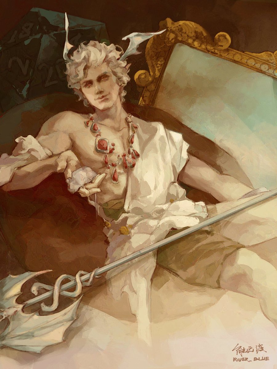 BG3 × Greco-Roman mythology
Astarion >> Hermes
『He proposes trade，your love and devotion in exchange for… wait is that a bloodless rat？』

Curiously, those wings rising from his hair are like a bat's......
#BaldursGate3  #Astarion