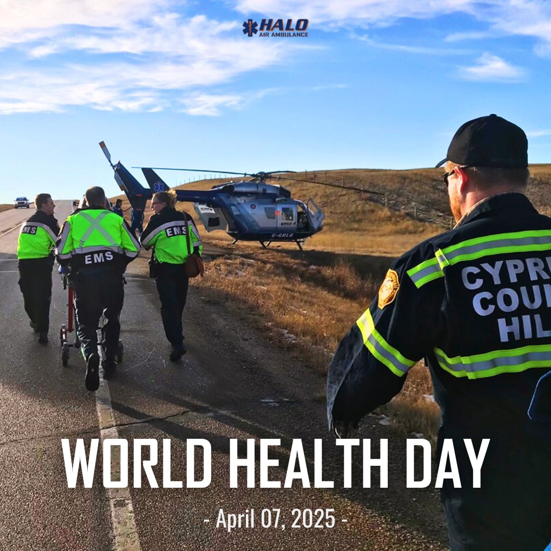 HALO Air Ambulance ensures that even in Southern Alberta’s most remote areas, critical care is just minutes away. Every second counts, and we’re here to make them matter. #inflightforyourlife #HALOAirAmbulance #southernalberta #HEMS #yql #yxh #medhat #lethbridge #worldhealthday