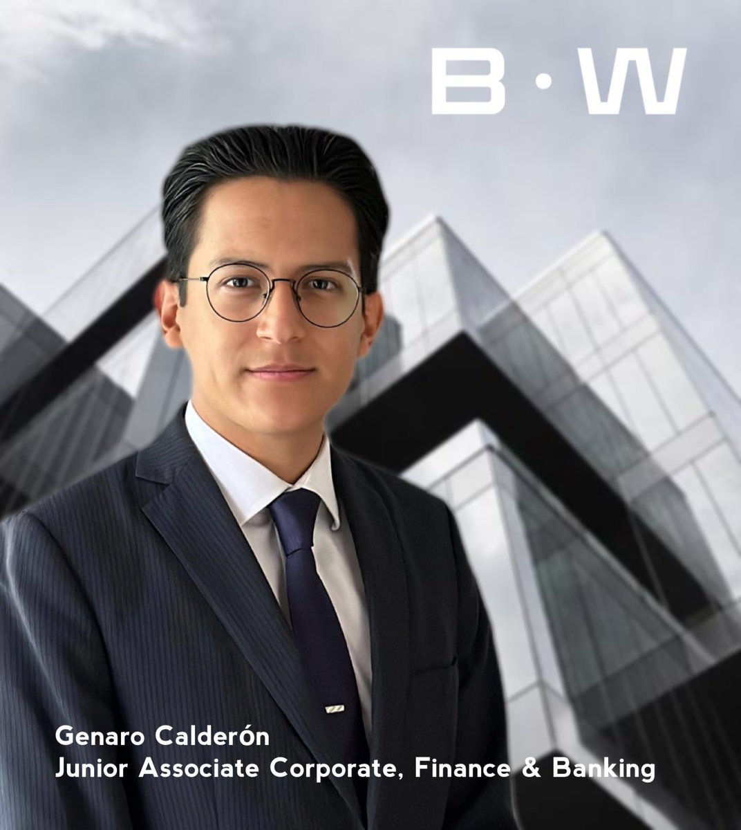 Anunciamos la incorporación de Genaro Calderón Salinas , como nuevo Junior Associate de nuestra firma. Desde #BWISE, celebramos tu llegada al equipo. 

Proveemos #SolucionesLegales #Sostenibles