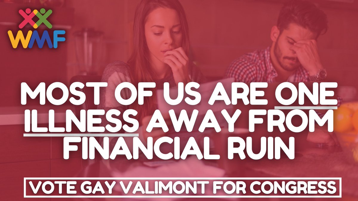 WeMakeFL's tweet photo. In Florida, we shouldn’t go bankrupt simply for getting sick. Vote for @gayforcongress and let’s bring affordable healthcare back to Florida. 

￼#Healthcare #freedom #WeMakeFL #flipflblue #GayValimont #SpecialElwction #Florida https://t.co/1jA1FxvPdj