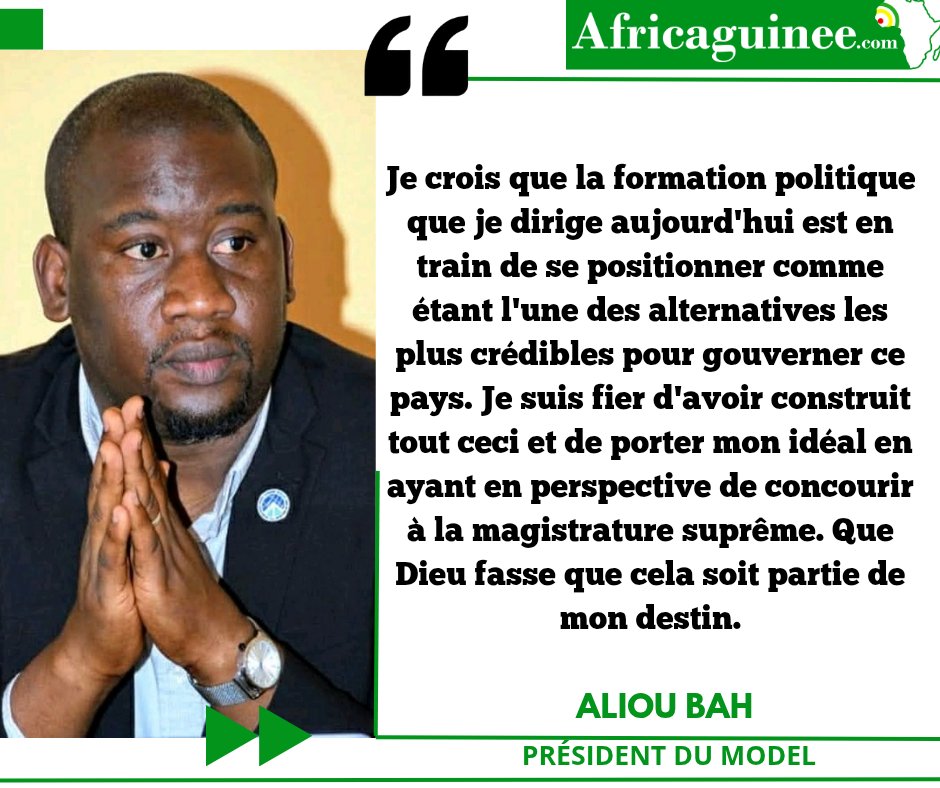 🇬🇳À la barre, Aliou Bah, Président du Model...⤵️
