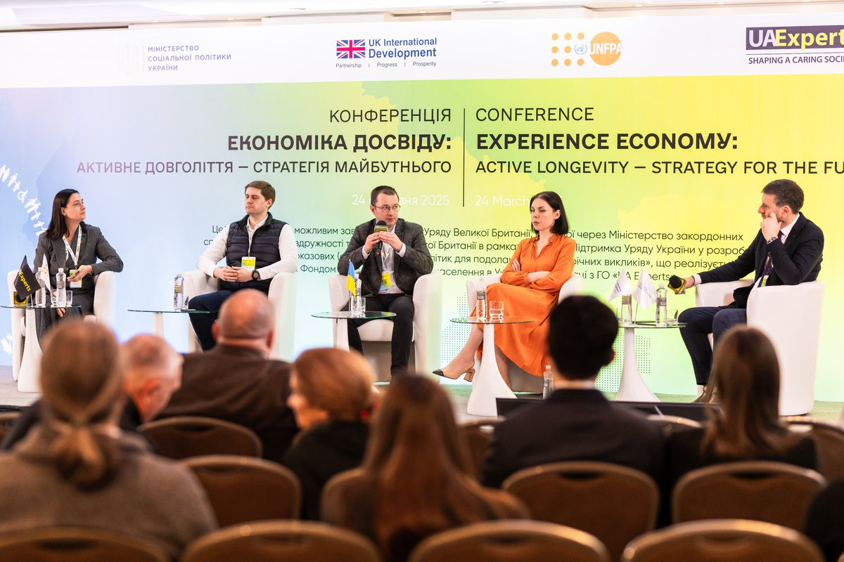 UNFPA Ukraine (@unfpaukraine) on Twitter photo Aging is not a challenge — it’s an opportunity for growth. Together with <a href="/MinSocUA/">Ministry of Social Policy of Ukraine</a>, with the support of <a href="/UKinUkraine/">UK in Ukraine 🇬🇧🇺🇦</a>, we launched an important dialogue on building a silver economy and inclusive recovery for Ukraine. Aging is not a challenge — it’s an opportunity for growth. Together with <a href="/MinSocUA/">Ministry of Social Policy of Ukraine</a>, with the support of <a href="/UKinUkraine/">UK in Ukraine 🇬🇧🇺🇦</a>, we launched an important dialogue on building a silver economy and inclusive recovery for Ukraine.