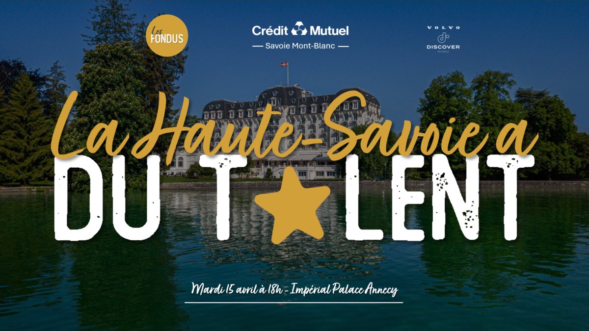 Chaque année depuis leur création en 2019, Les Fondus sont aux manettes d’un événement thématique ambitieux. Après “L’Impact en Actes” ou encore “Mets du Bio dans ton Cerveau”, c’est au tour de “La Haute-Savoie a du Talent” de vous surprendre le 15 avril ! rezodesfondus.com/actualites-du-…
