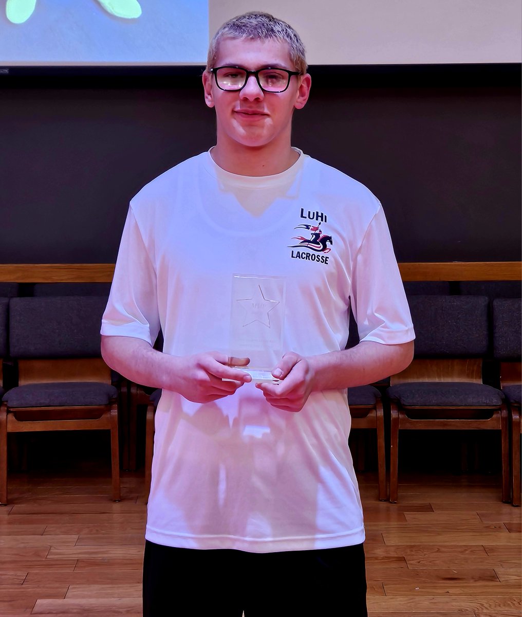 Congrats to our guy Nolan Radics on winning MVP (wrestling) at last night's Spring Sports Awards ceremony!  #WeAreLuhi