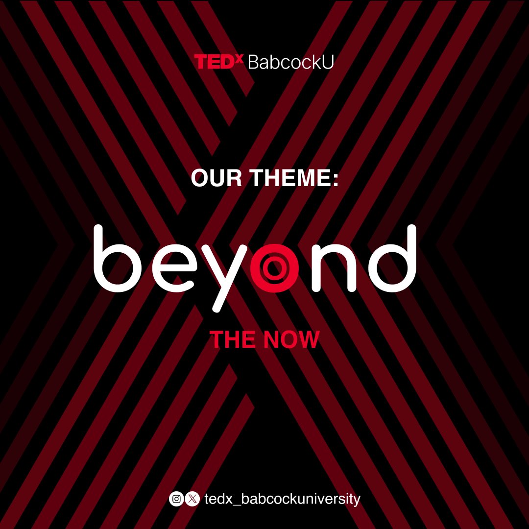 tedx_babcockuni's tweet image. The countdown begins!🕰️ We’re thrilled to announce the theme for TEDx Babcock University: BEYOND THE NOW! Mark your calendars for an epic event!

#TEDxBabcockUniversity2025 #TEDxBabcockUniversity 
#BabcockUniversity