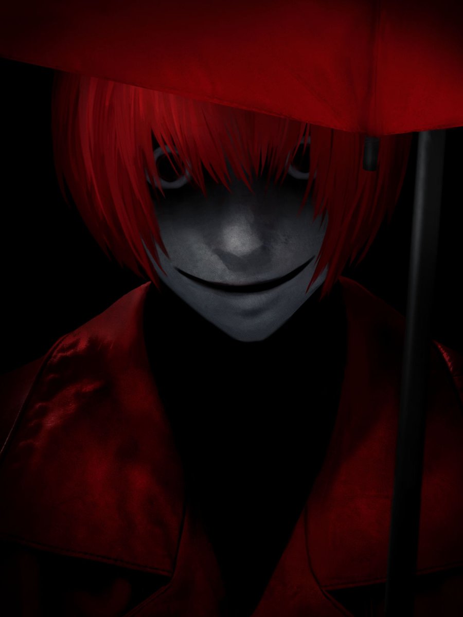 #文字化化 #Homicipher  
赤い傘の男 
（販売数３万記念絵のテキスト無ver）