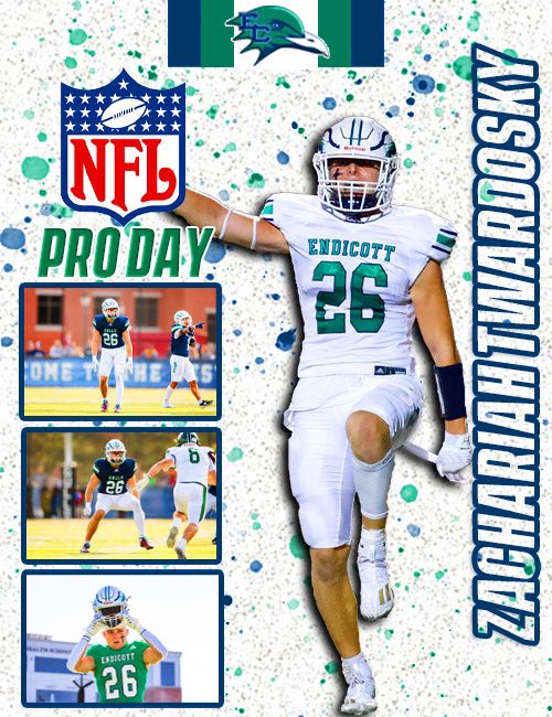 Endicott College Football (@endicottfb) on Twitter photo Good luck today to DB Zachariah Twardosky at the <a href="/BryantUFootball/">Bryant Football</a> Pro Day‼️
#BeachBall 🏈🐦🏖️#GULL2EA5ON☀️🌊 Good luck today to DB Zachariah Twardosky at the <a href="/BryantUFootball/">Bryant Football</a> Pro Day‼️
#BeachBall 🏈🐦🏖️#GULL2EA5ON☀️🌊