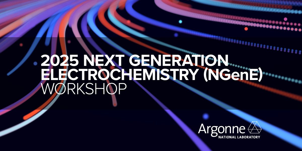 Argonne National Lab (@argonne) on Twitter photo Join top researchers from Argonne, <a href="/energystoragera/">Energy Storage Research Alliance (ESRA)</a>, and <a href="/thisisUIC/">University of Illinois Chicago</a> at the 2025 NGenE Workshop, June 9-13. Theme: "Electrochemistry for Energy Abundance." Explore innovations for the next decade! bit.ly/4bMMgSW Join top researchers from Argonne, <a href="/energystoragera/">Energy Storage Research Alliance (ESRA)</a>, and <a href="/thisisUIC/">University of Illinois Chicago</a> at the 2025 NGenE Workshop, June 9-13. Theme: "Electrochemistry for Energy Abundance." Explore innovations for the next decade! bit.ly/4bMMgSW