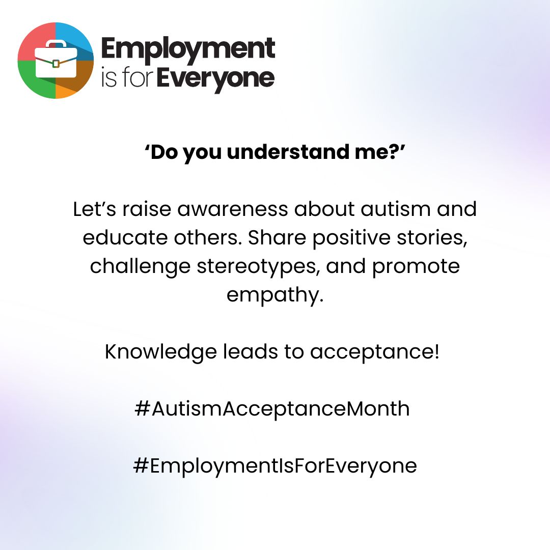 "Do you understand me?"

#AutismAcceptanceMonth