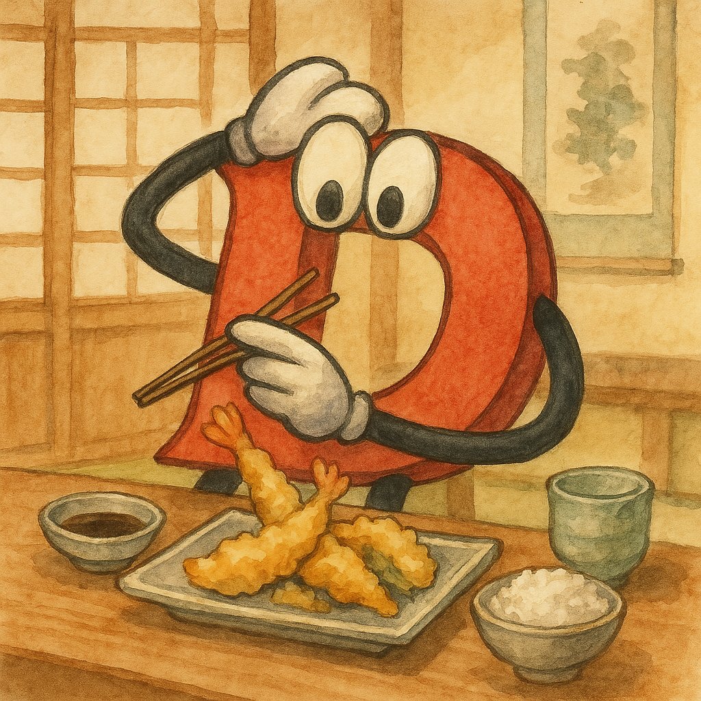 lempiji's tweet image. ChatGPTで書いたD言語くんの日本旅行記です。なぜか道路では靴を履いている… #dlang