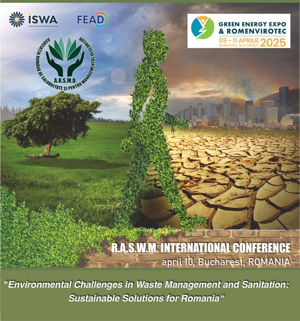 🛑 Upcoming Conference in Romania! 🇷🇴

On 10 April, our member, ARSMD, is hosting a major conference on 'The Environment and the Challenges of Waste Management and Sanitation'. 

Register here: arsmd.ro