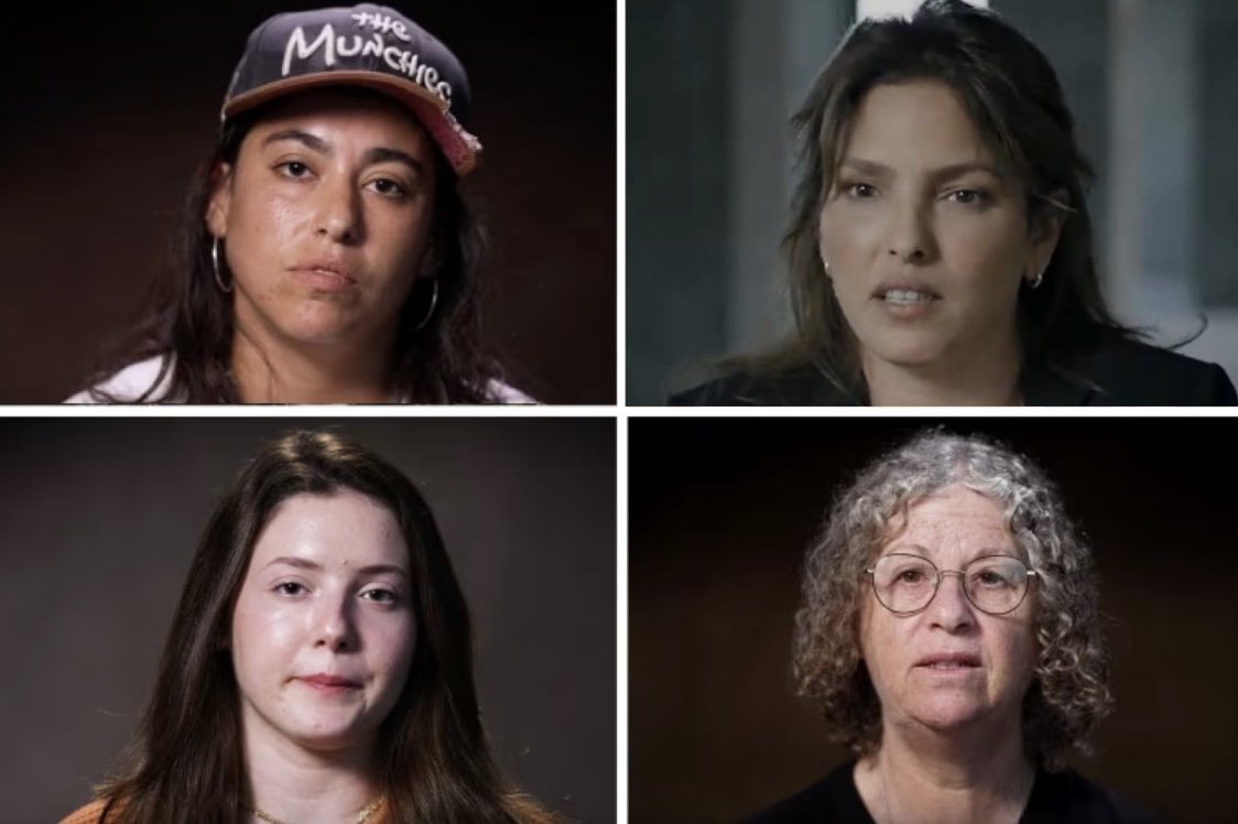 Ilana Gritzewsky woke up on October 7 in Gaza, half-naked, her breasts exposed, and her pants pulled down, surrounded by seven terrorists.

Amit Soussana described being sexually assaulted by her captor while held hostage. Every day, he would ask when her period would end so he