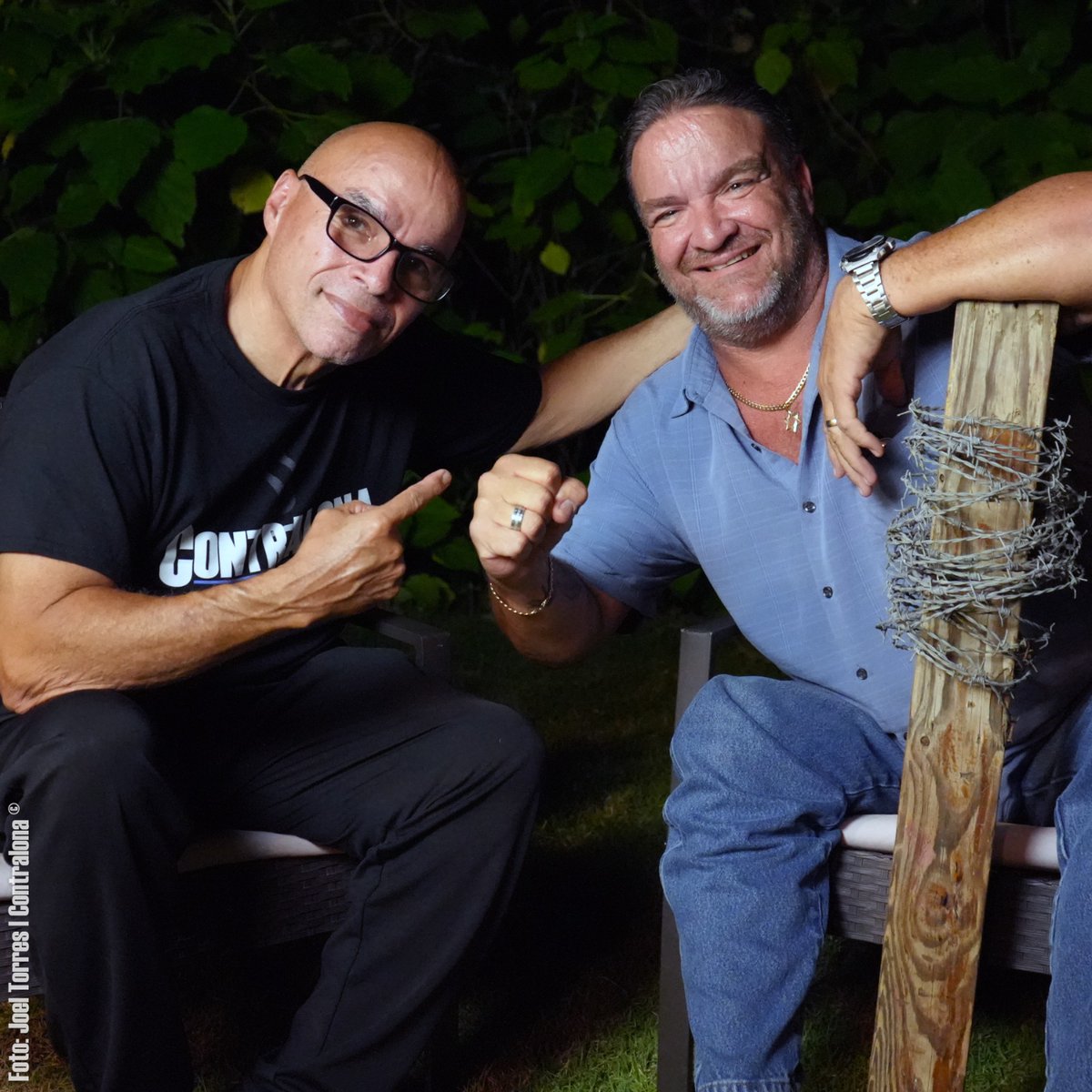Contralona's tweet photo. .@SuMajestadProfe y Juan Delgado "Crazy Rudy" tuvieron una conversación en la que revivieron los tiempos de la ya desaparecida NWS y su trayectoria en @wwc_pr.

DISFRÚTALA AQUÍ ▶️ https://t.co/3xwVVHuhnL https://t.co/dmaKSIbdFs