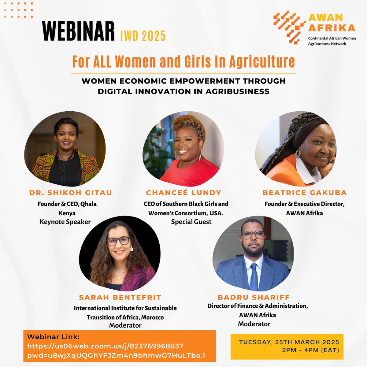 Afrika Women Agribusiness Network - Afrika (@awan_afrika) on Twitter photo @AWANAfrika’s webinar featured Ms. <a href="/chanceelundy/">DSTinctive1</a>, CEO of the Southern Black Girls & Women's Consortium, as a special guest. She highlighted the power of digital tools, agriculture & global collaboration in empowering Black women & girls across the U.S. & Africa. #AWANAfrika @AWANAfrika’s webinar featured Ms. <a href="/chanceelundy/">DSTinctive1</a>, CEO of the Southern Black Girls & Women's Consortium, as a special guest. She highlighted the power of digital tools, agriculture & global collaboration in empowering Black women & girls across the U.S. & Africa. #AWANAfrika