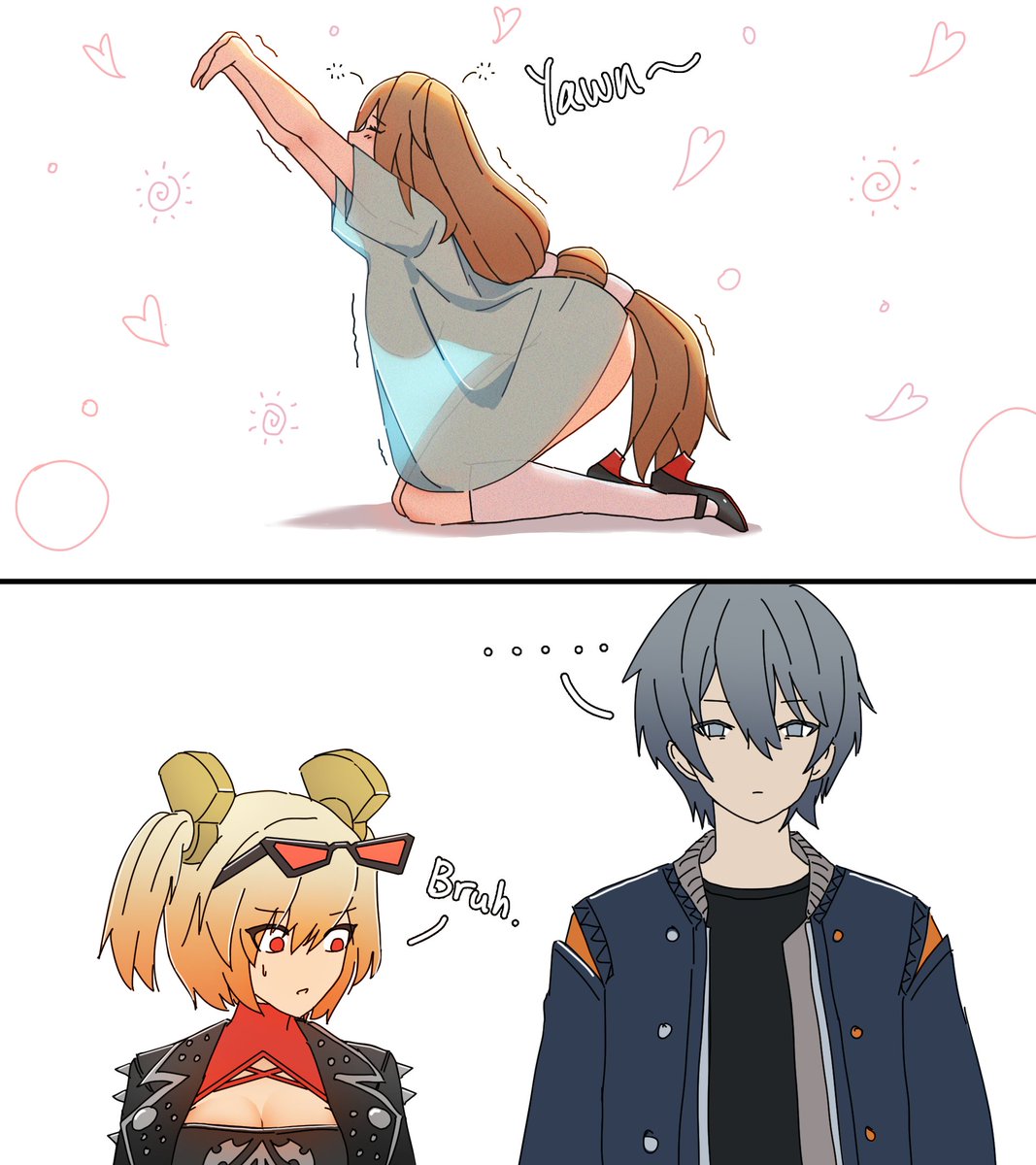 A glimpse of Rina taking a well deserved rest 😳 #zzzero