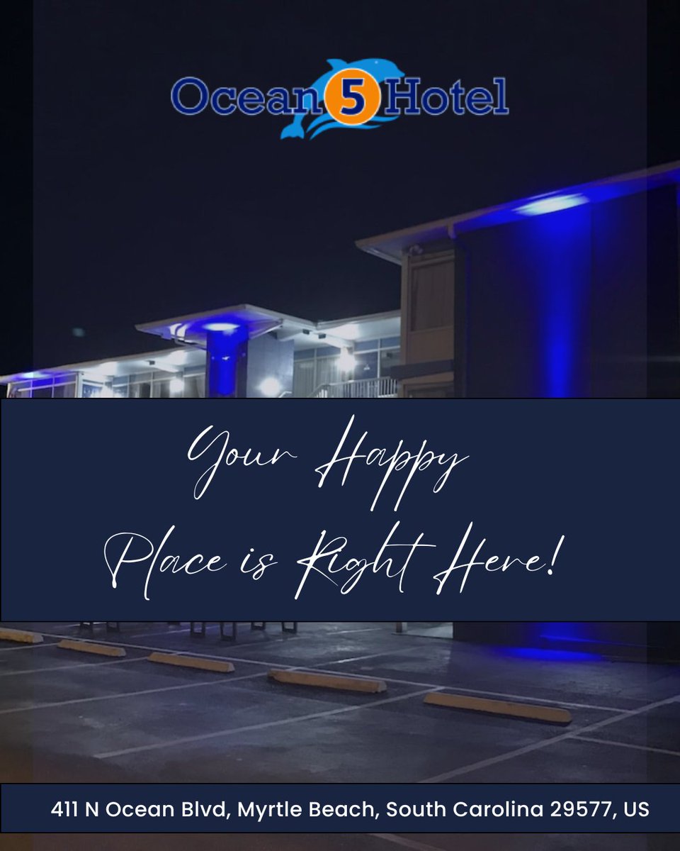 The perfect getaway is just a few steps away! 🌴✨
For more details, call (843) 213-1514 or visit ocean5hotel.com