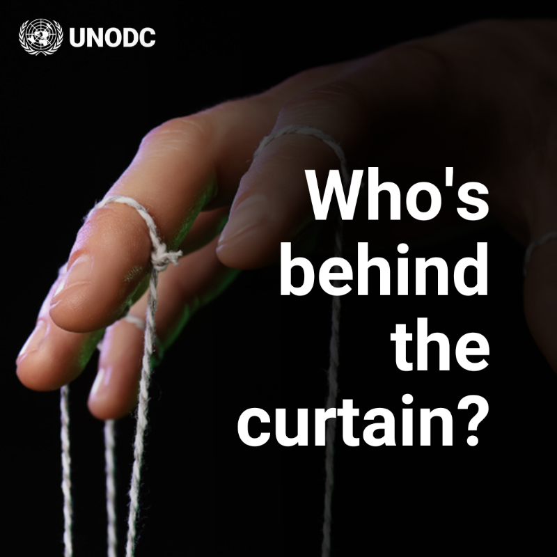 UNODC's tweet photo. Who's behind the curtain? Beneficial ownership transparency reveals the hidden figures controlling companies, helping trace illicit funds and prevent fraud.

UNODC and @OpenOwnership are working globally to build frameworks for better transparency and asset recovery.