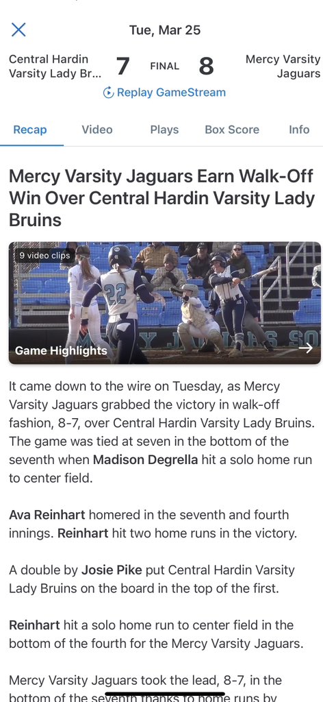 I'm thrilled that high school season is underway and gaining momentum. I nailed my first home run of the season, a walk-off that clinched our 8-7 win. Let’s go!!! <a href="/StarsNat16U/">Stars National 16U</a>
