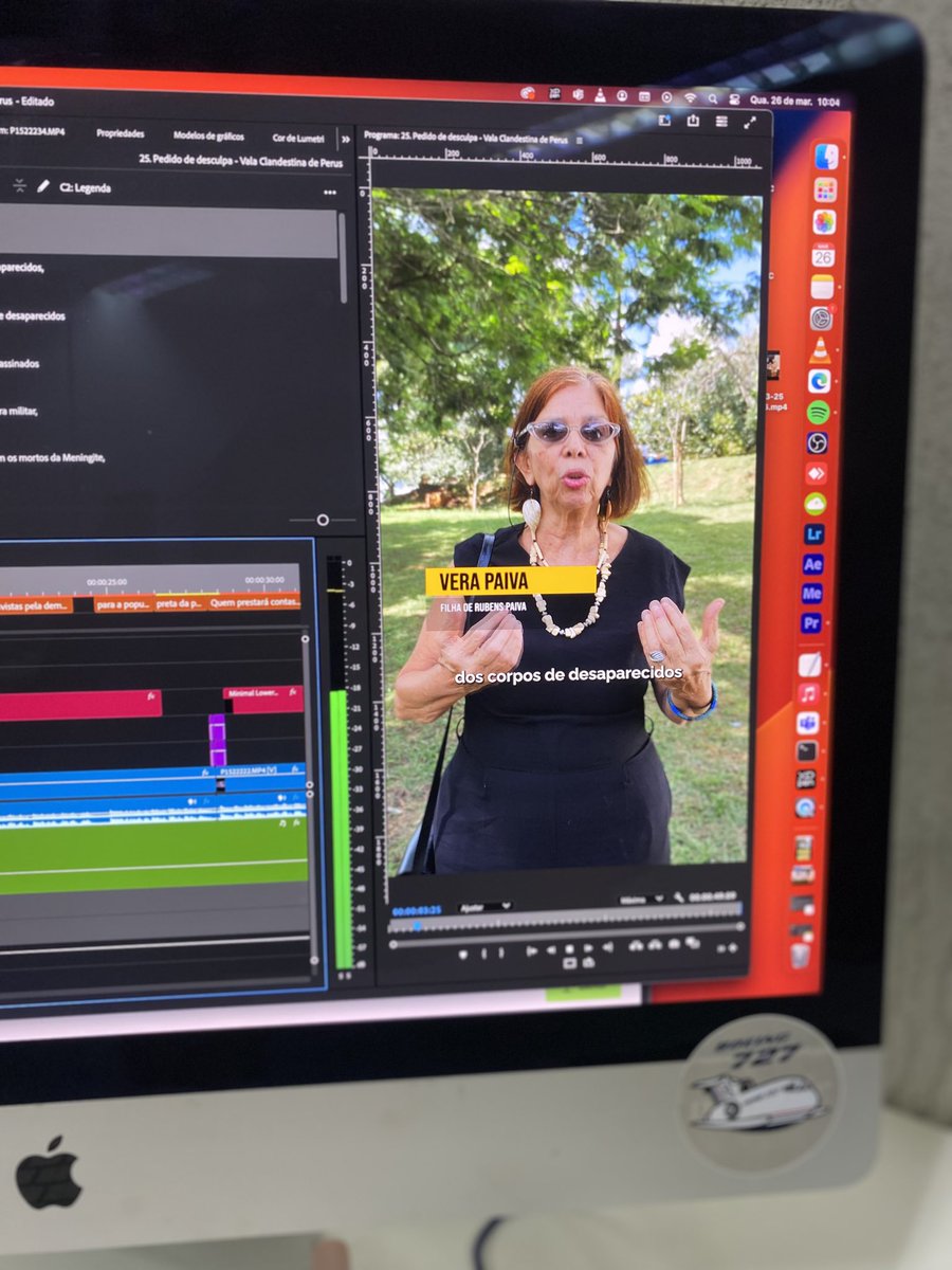 Samsprado's tweet photo. Quando você conhece e está editando vídeos da filha de Rubens Paiva e Eunice Paiva sobre os ossos encontrados na Vala Clandestina de Perus na ditadura #AindaEstouAqui https://t.co/2xf9GMRJ14