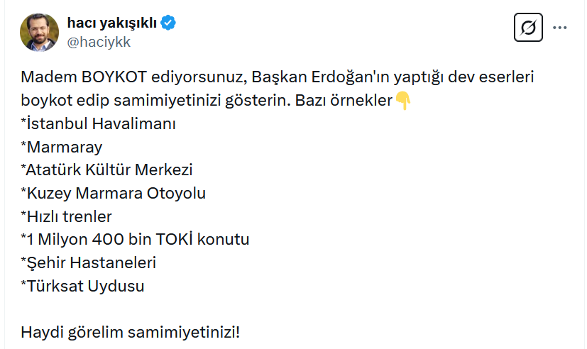 AcademikAhlak's tweet photo. Boykot tartışmalarını bitiren zeka dolu bir argüman https://t.co/iEnkSWKgjn