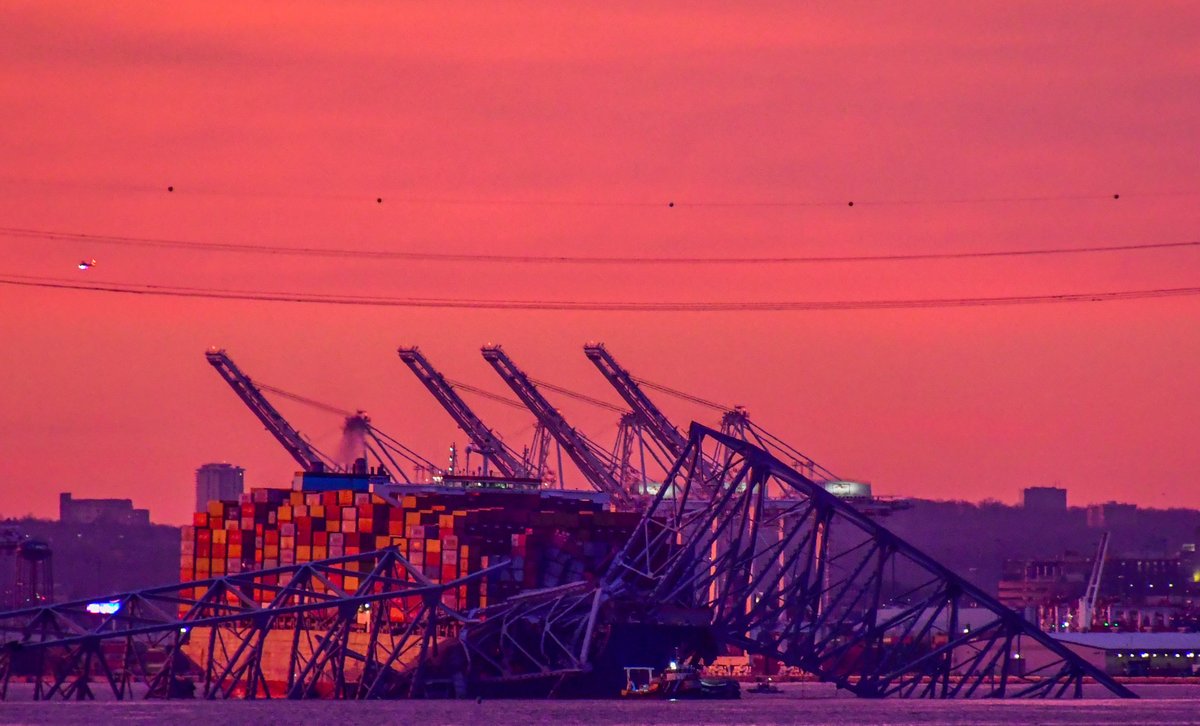 ByTheBayPhotos's tweet image. A year ago today, tragedy struck the Baltimore region when the Dali struck the Francis Scott Key Bridge.

#KeyBridge #KeyBridgeCollapse #KeyBridgeNews #Baltimore #Maryland