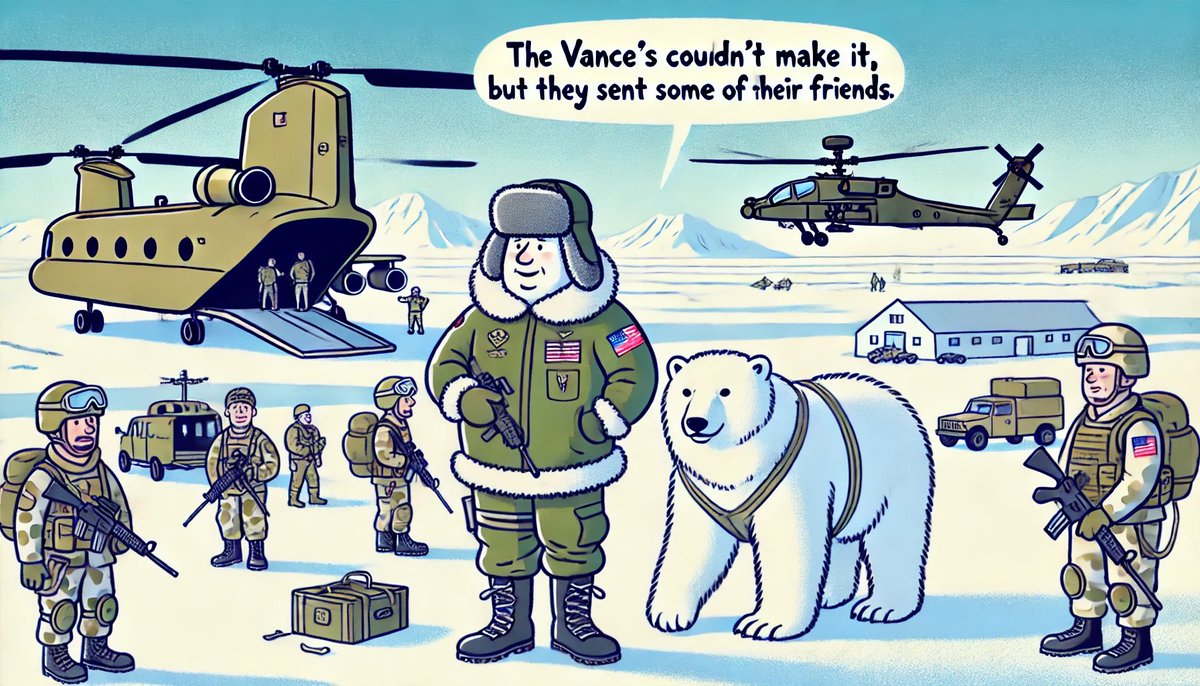 apptoonz's tweet photo. #GreenlandNotForSale you never know what will happen Thursday. Surprise invasion? https://t.co/gbg1sICaaH