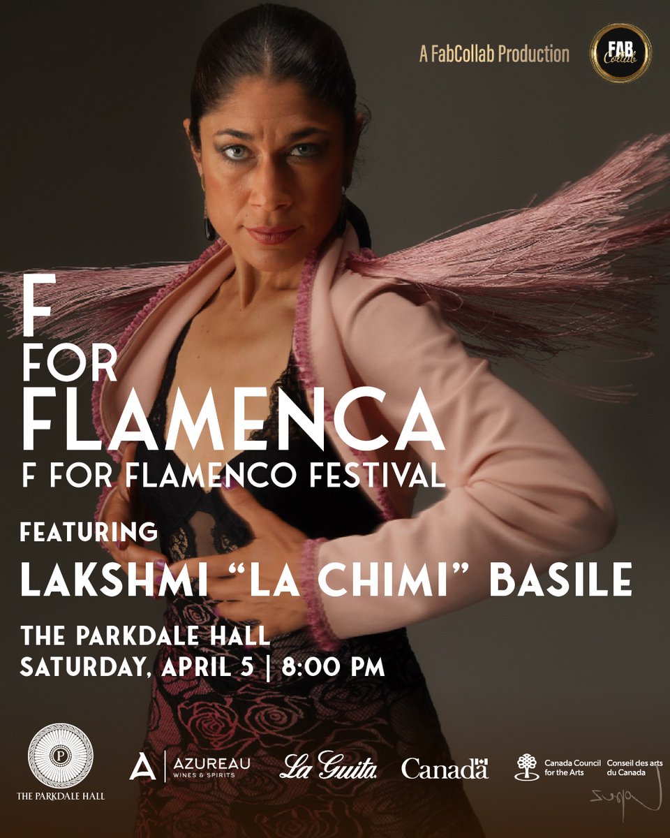 💃🏾F FOR FLAMENCA - Sat APRIL 5

🎟️ Tickets fabcollab.ca/flamencofest

A flamenco gala performance featuring  a cast of women and gender diverse flamenco artists. It promises to be an unforgettable and emotionally charged evening!

🎟️FABCOLLAB10 for 10% off

#fabcollab #fforflamenco
