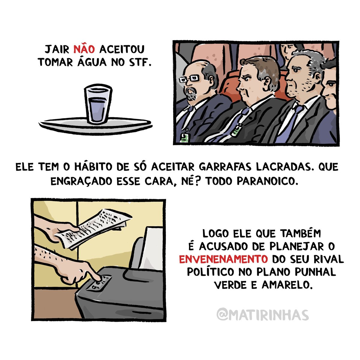 Documento impresso por general no Palácio do planalto. Que grande coincidência