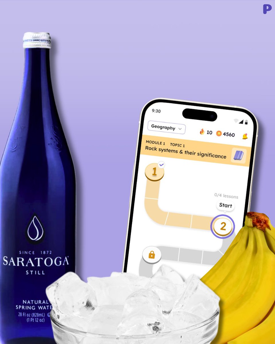 PrepAiro_UPSC's tweet photo. โ Time to lock in your UPSC morning routine: bananas for energy, Saratoga for hydration, and PrepAiro for breakfast!
#SaratogaWater #upscprelims2025 #prepairo https://t.co/cgojLXNwVG