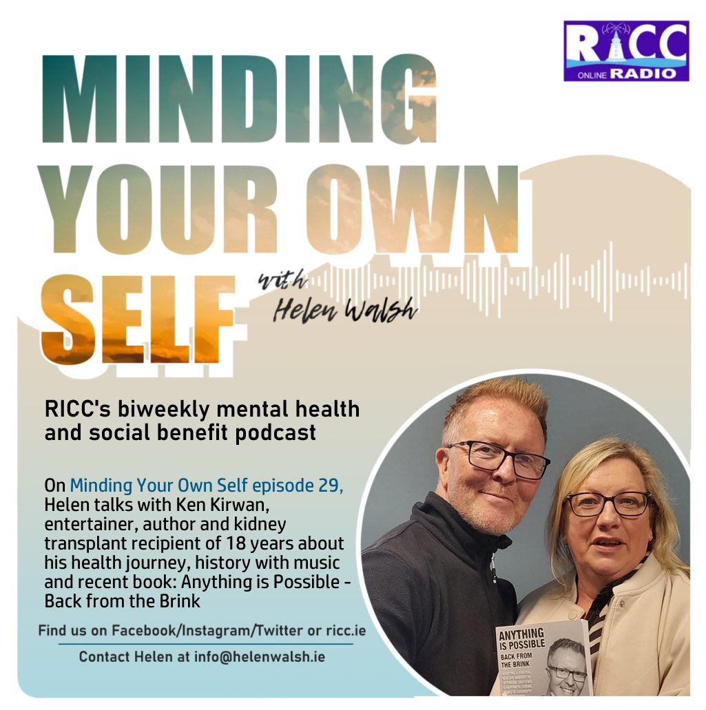 Helen is back with another episode of Minding Your Own Self. Listen now! creators.spotify.com/pod/show/riccr…