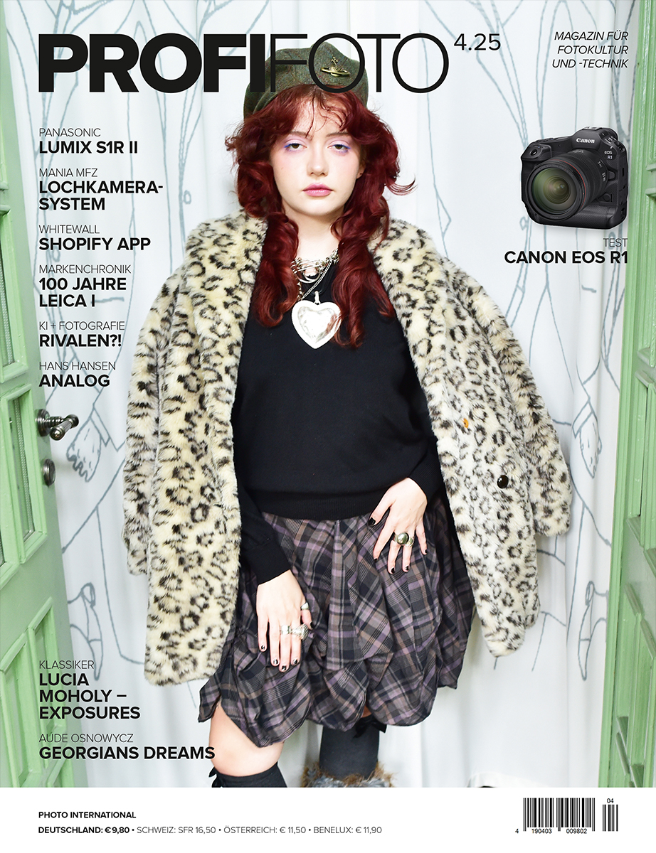 ProfiFoto 4/25 ab 26. 03. im Handel. Themen:
TEST – Canon EOS R1 | MANIA MFZ – Lochkamera Panasonic LUMIX S1R II  | WhiteWall -App | DxO | CEWE FOTOBUCH – Panoramafotos 
AUDE OSNOWYCZ – Georgians Dreams | SONY WORLD PHOTOGRAPHY AWARDS
100 Jahre Leica mvm.
profifoto.de/magazin/