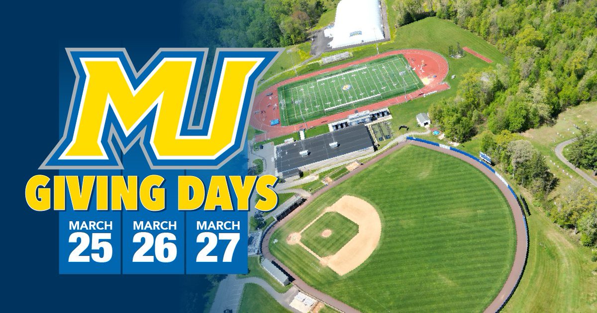 100 years of champions! Your #MUGivingDays gift directly impacts facilities, equipment, and MORE – transforming the lives’ of MU student-athletes. Don’t wait, make your gift online today at Misericordia.edu/CougarsGive 💙💛
#Misericordia100