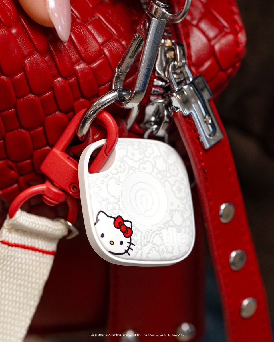 Tile (@thetileapp) on Twitter photo The bag charm you didn’t know you needed… until now 🥰 Limited edition <a href="/hellokitty/">Hello Kitty</a> x Tile trackers are here!
#sanrio #hellokitty #tiletracker The bag charm you didn’t know you needed… until now 🥰 Limited edition <a href="/hellokitty/">Hello Kitty</a> x Tile trackers are here!
#sanrio #hellokitty #tiletracker