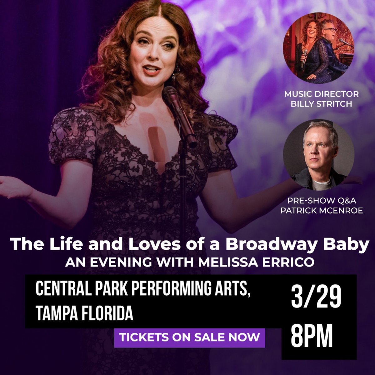 Patrick McEnroe (@patrickmcenroe) on Twitter photo Come and see my amazing wife <a href="/melissa_errico/">Melissa Errico</a> perform Saturday night
And I will be there too.
(Luckily for you not singing !!!) Come and see my amazing wife <a href="/melissa_errico/">Melissa Errico</a> perform Saturday night
And I will be there too.
(Luckily for you not singing !!!)