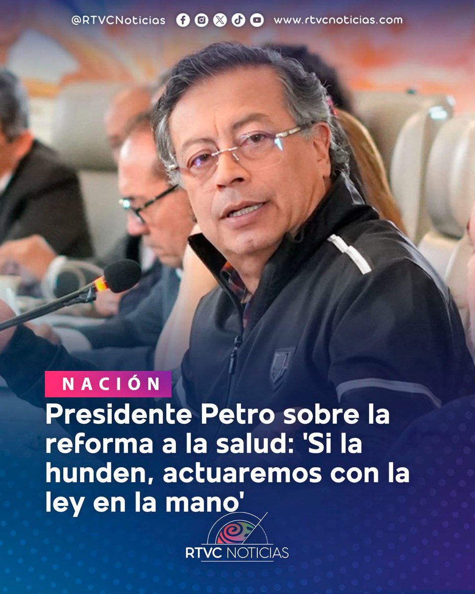 🚨🇨🇴“Si la ley no fue, si la ley la hundieron, si dos años y medio de trabajo se destruyeron, desgraciadamente, porque es trabajo humano de mucha gente, el Gobierno actúa”, anunció el presidente <a href="/petrogustavo/">Gustavo Petro</a> en el Consejo de Ministros.

Detalles acá📲 acortar.link/Uvy0Xo