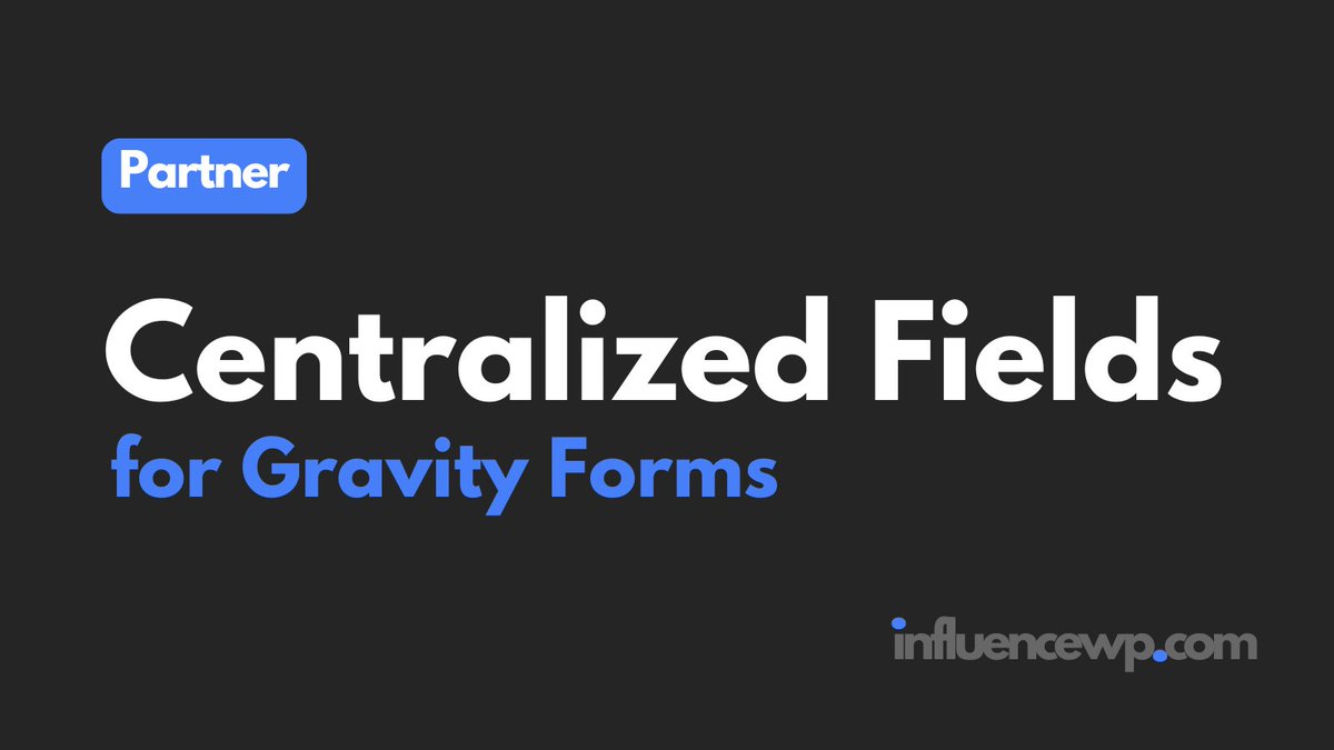 The <a href="/orbitalforge/">Orbital Forge</a> team has partnered with InfluenceWP for their WordPress plugin that streamlines the form creation process, ensures data consistency, and revolutionizes how you build forms.

Exclusive Deal. No Affiliation. Just Savings.👇
influencewp.com/iwp/centralize…