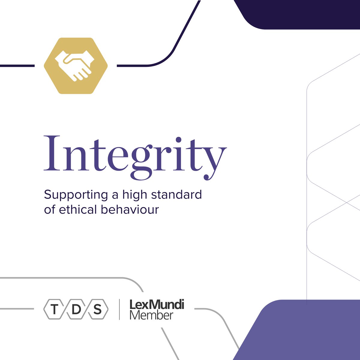 At TDS, integrity is the foundation of our practice. We uphold the highest ethical standards, ensuring clients receive transparent, trustworthy legal services tailored to their needs.
 
Learn more about our core values at tdslaw.com/about.
 
#TDSLaw #LawFirm #Lawyers