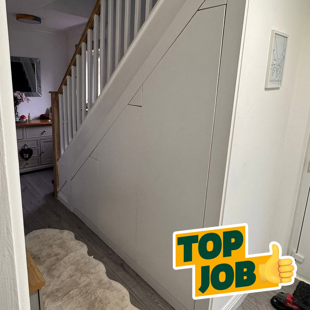 🛠️ Top-notch craftsmanship! 🛠️

This bespoke push-to-open understairs storage by MBH Carpentry is built to perfection using our materials. 🔨👌

Tradies – used our supplies in your jobs recently? Post your pics &amp; tag us! 📸